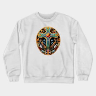 Easter Cross Embroidered Patch Crewneck Sweatshirt